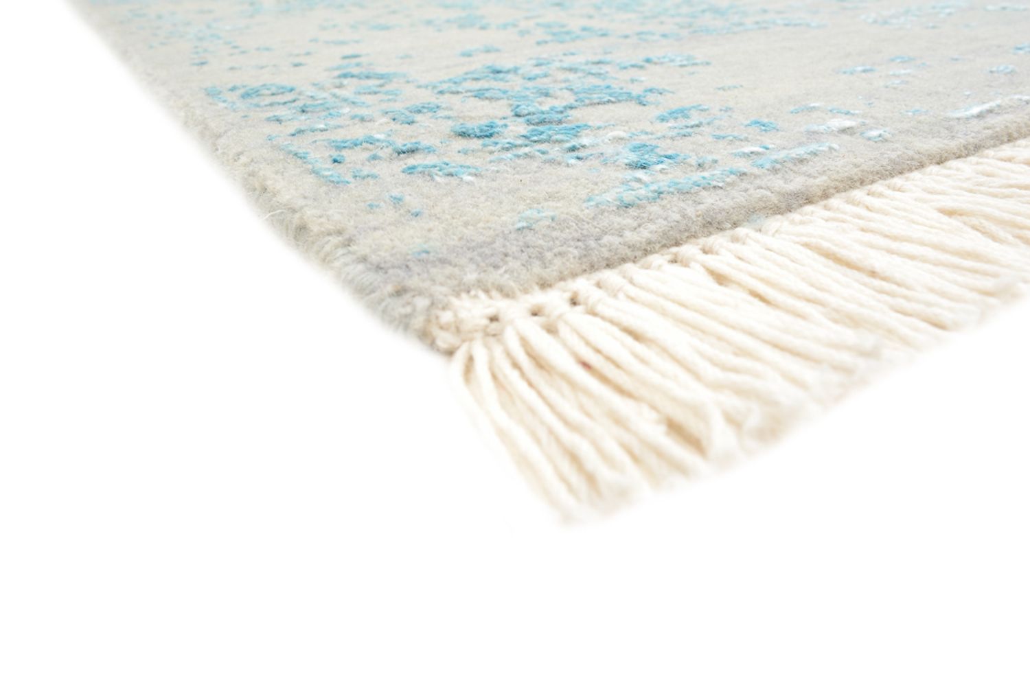 Designer tæppe - 194 x 149 cm - lysegrå