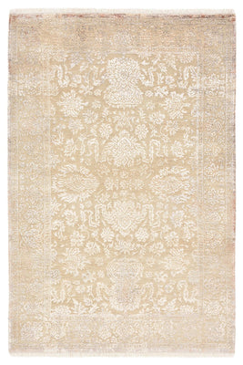 Designer tæppe - 183 x 124 cm - lys beige