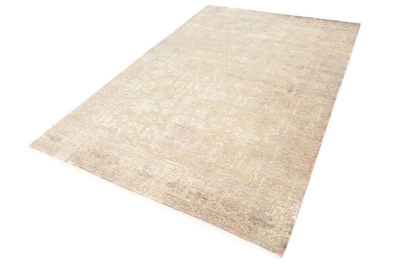 Designer tæppe - 183 x 124 cm - lys beige