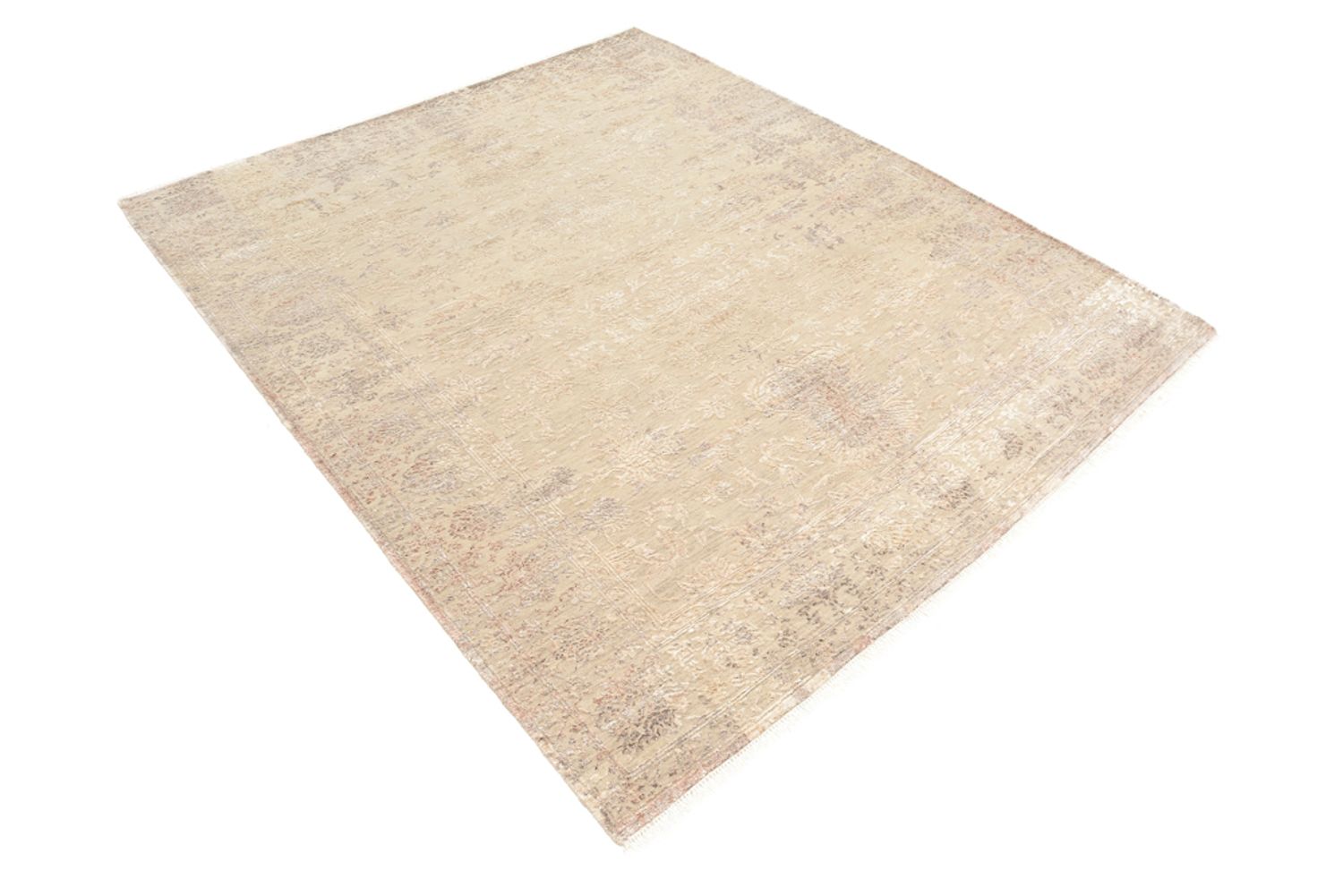 Designer tæppe - 183 x 124 cm - lys beige
