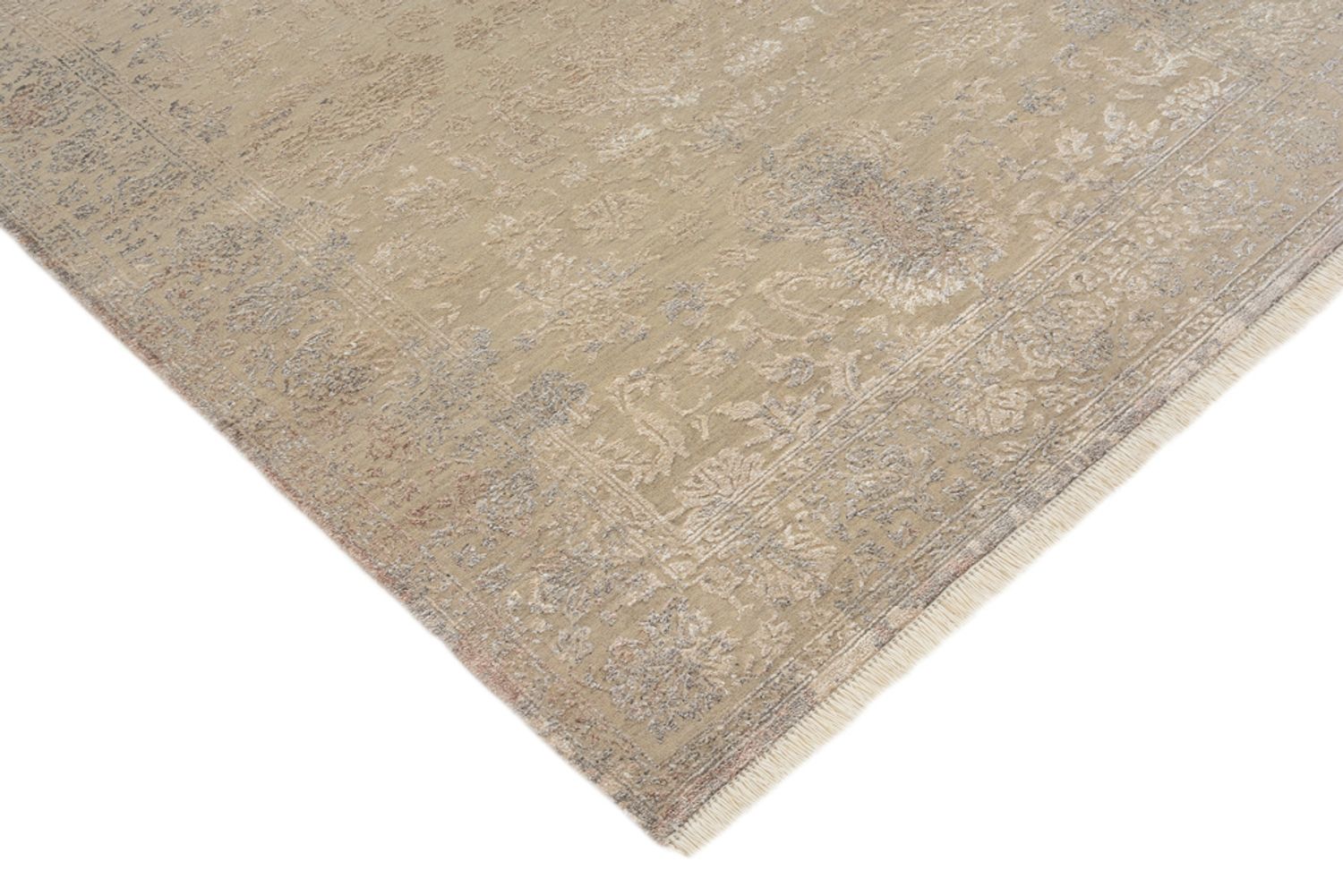 Designer tæppe - 183 x 124 cm - lys beige