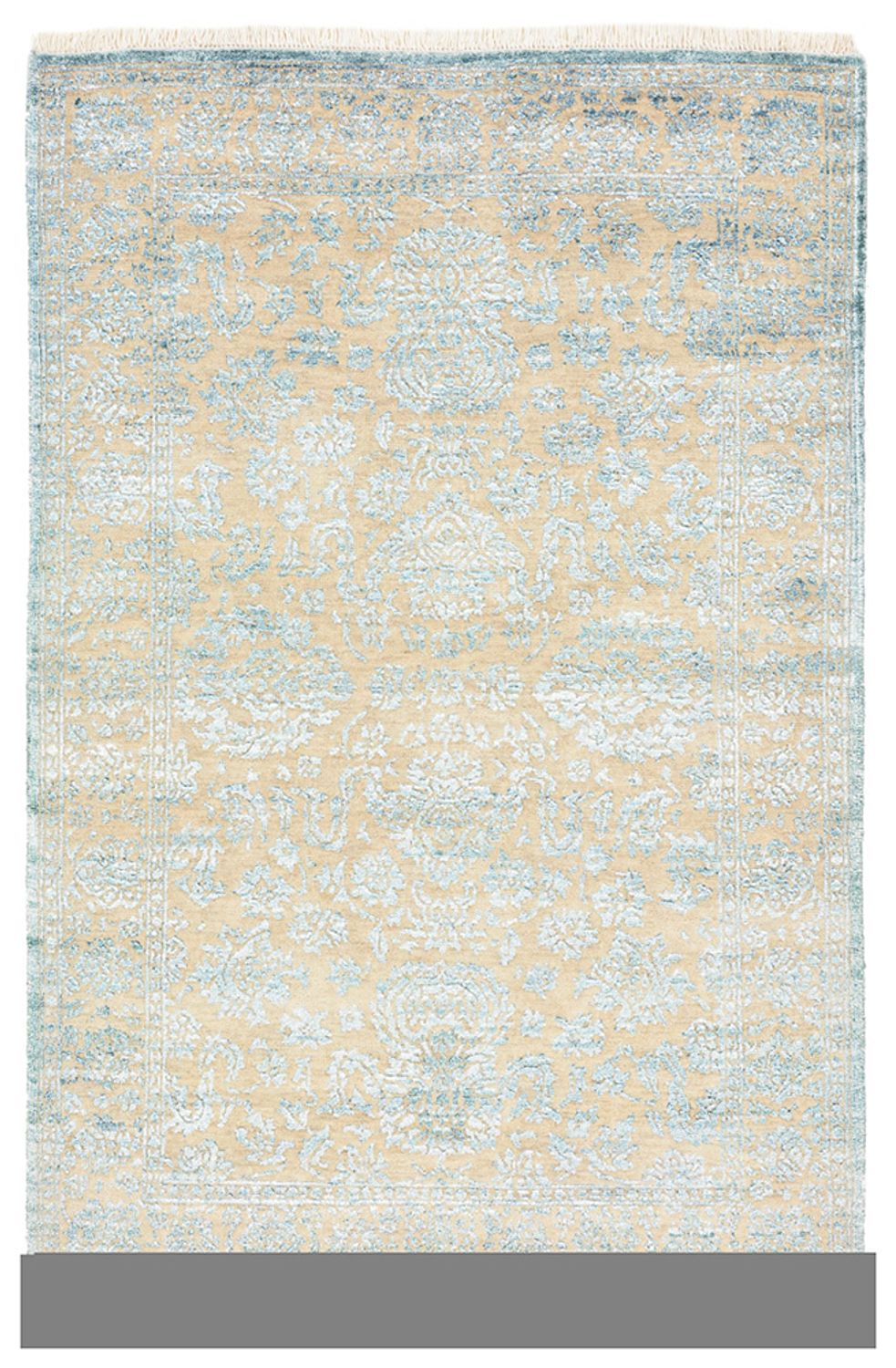 Designer tæppe - 148 x 100 cm - lyseblå