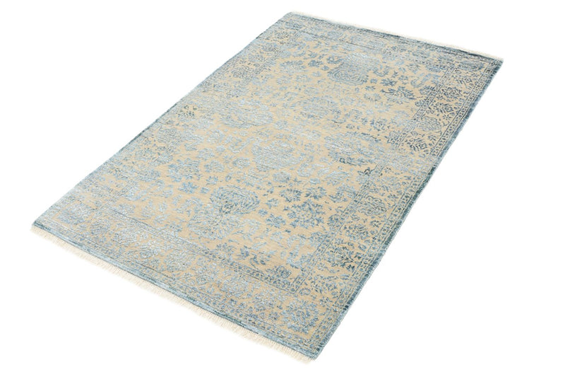 Designer tæppe - 148 x 100 cm - lyseblå