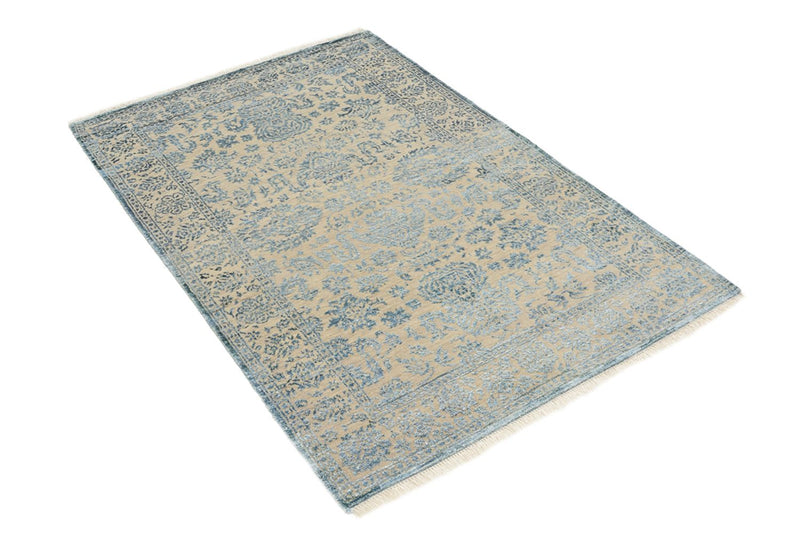 Designer tæppe - 148 x 100 cm - lyseblå