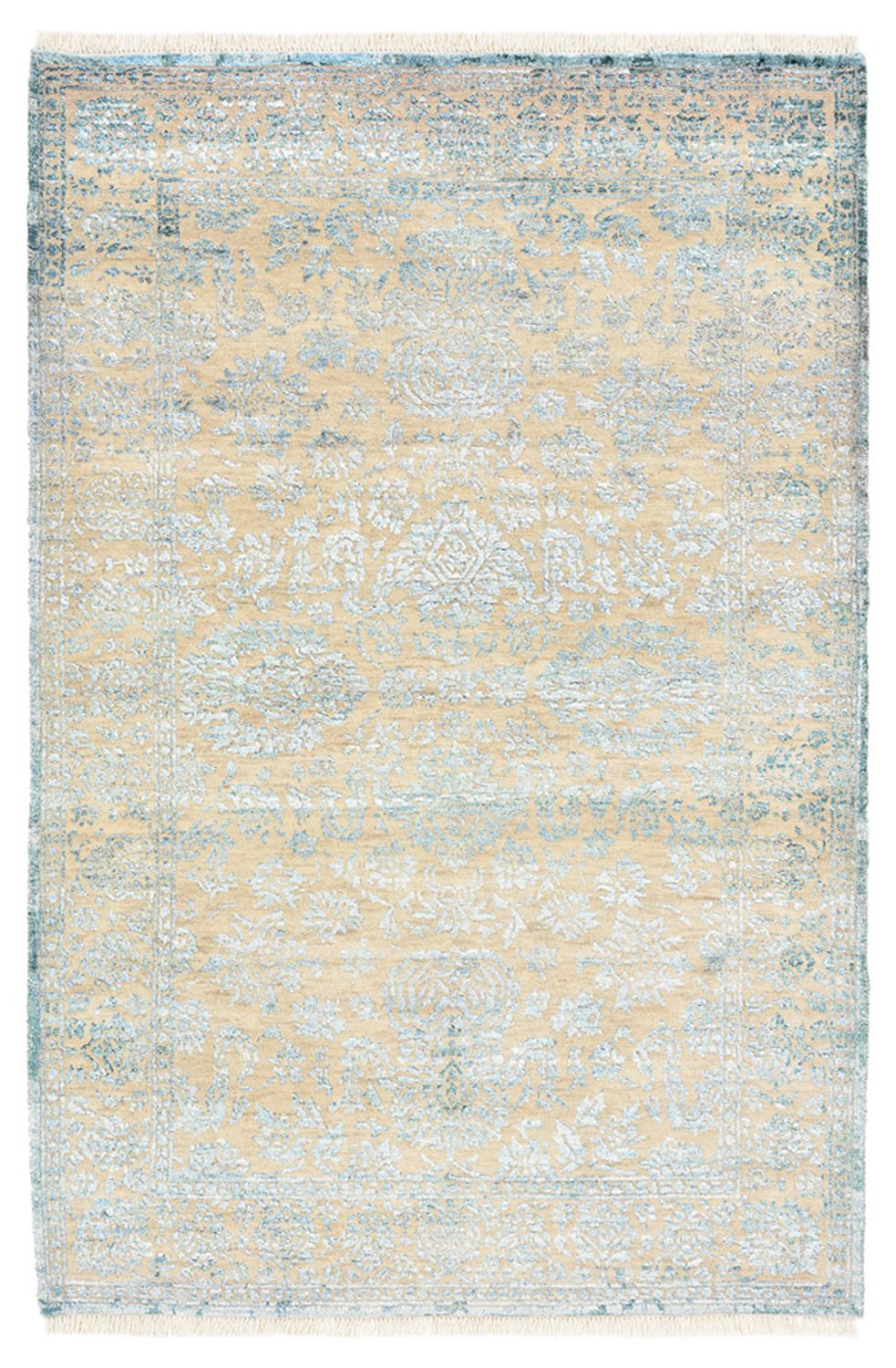 Designer tæppe - 152 x 103 cm - lyseblå