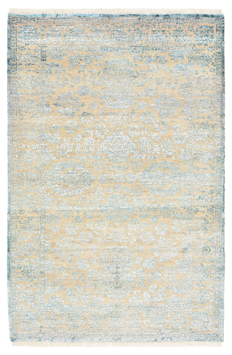 Designer tæppe - 152 x 103 cm - lyseblå