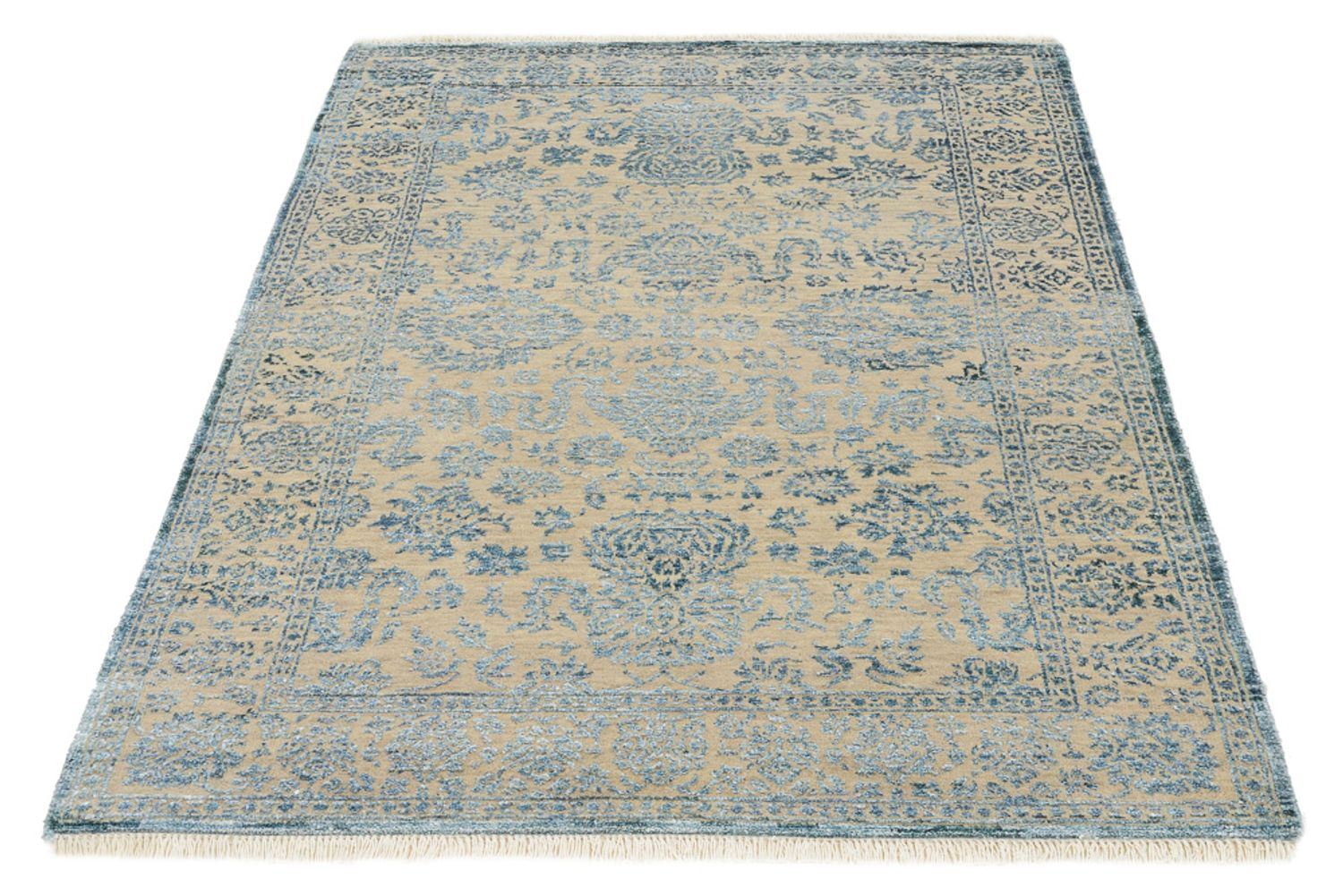 Designer tæppe - 152 x 103 cm - lyseblå