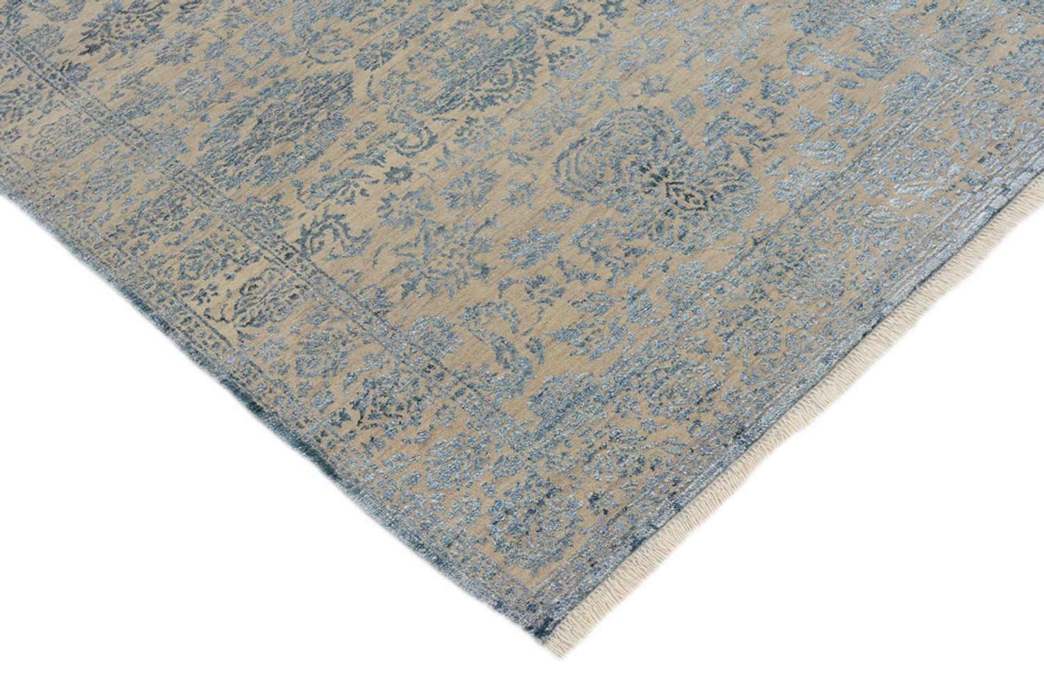 Designer tæppe - 152 x 103 cm - lyseblå