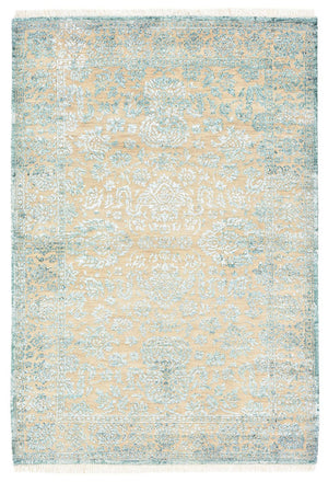 Designer tæppe - 151 x 106 cm - lyseblå