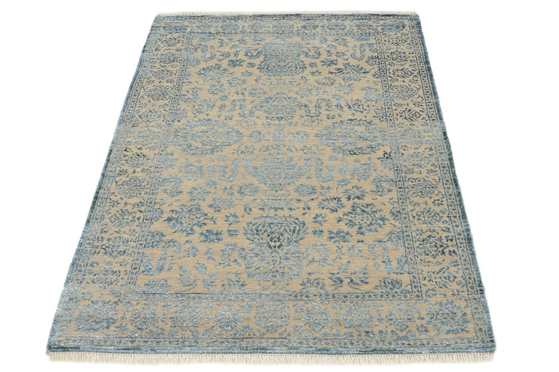 Designer tæppe - 151 x 106 cm - lyseblå