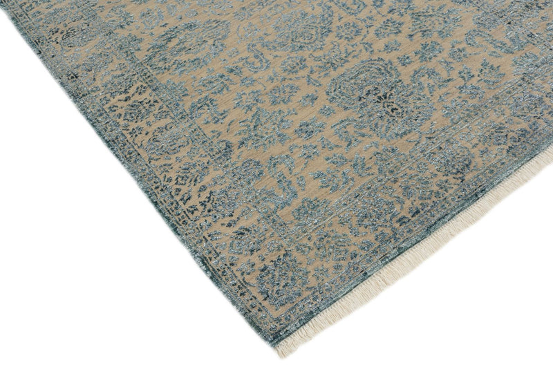 Designer tæppe - 151 x 106 cm - lyseblå