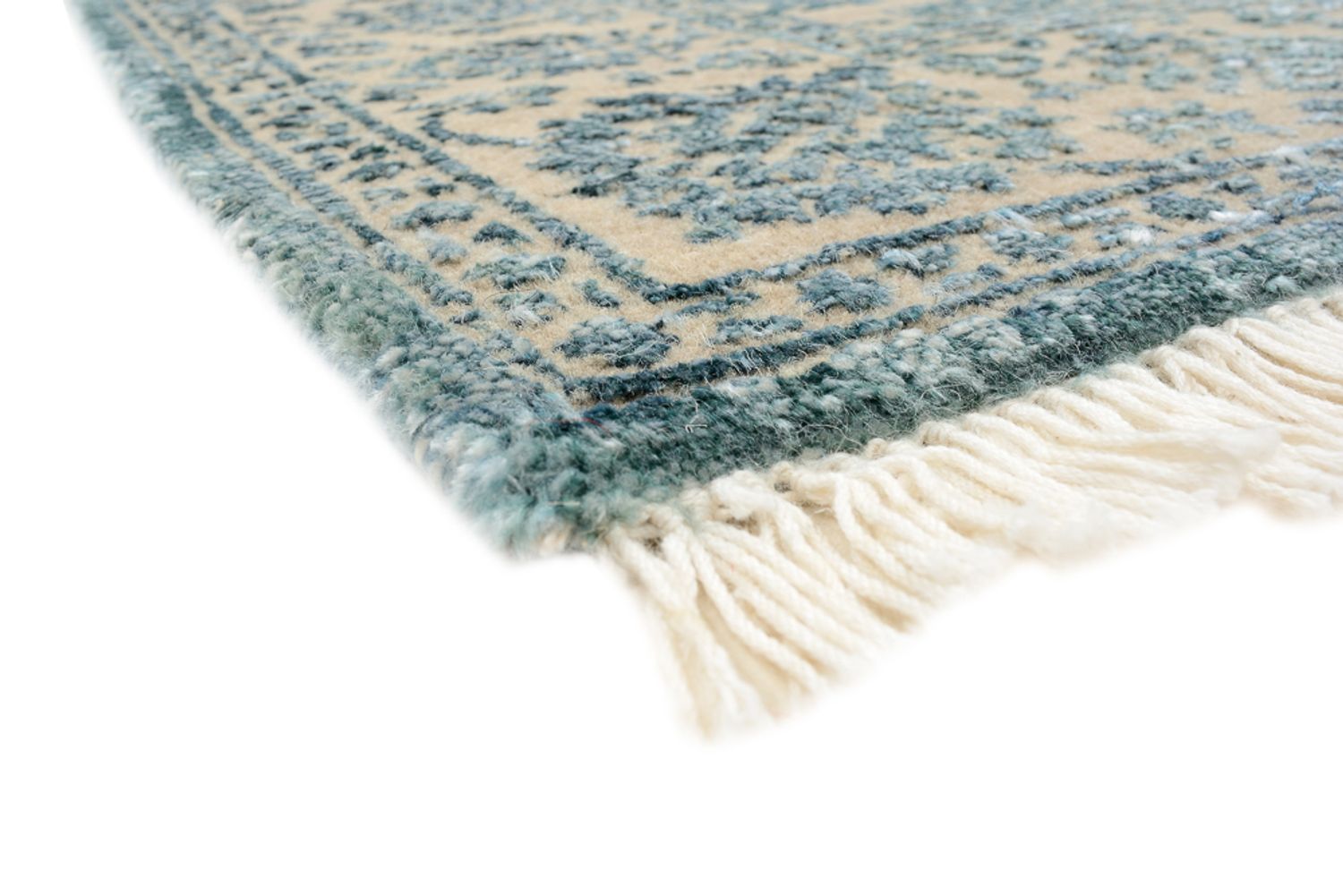 Designer tæppe - 151 x 106 cm - lyseblå