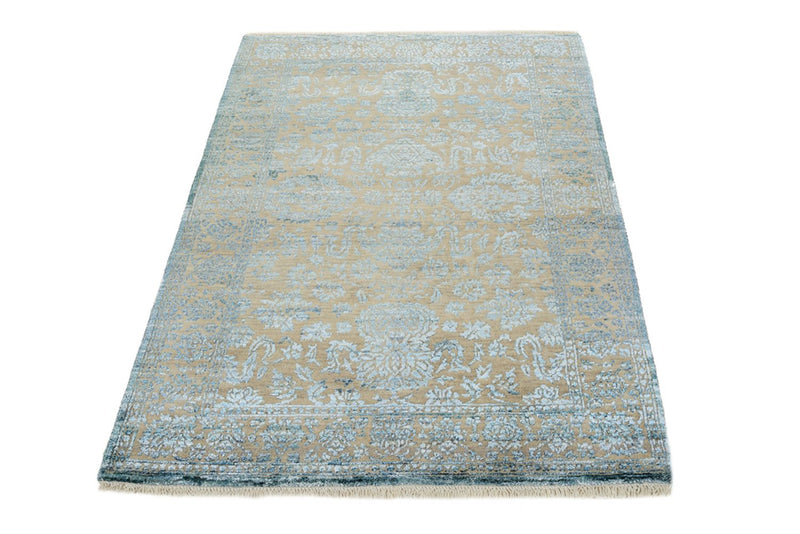 Designer tæppe - 151 x 106 cm - lyseblå