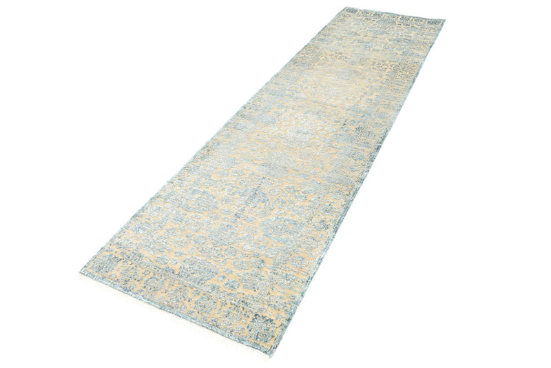 Løber Designer tæppe - 291 x 79 cm - lyseblå