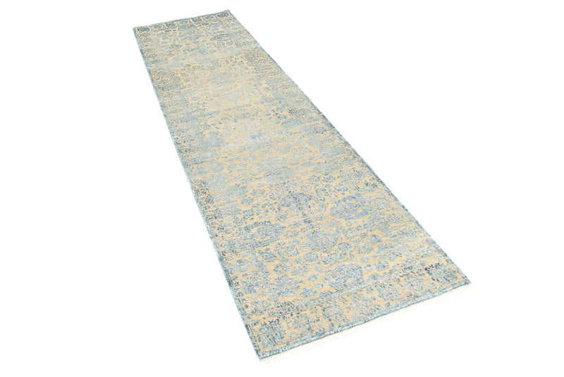 Løber Designer tæppe - 291 x 79 cm - lyseblå