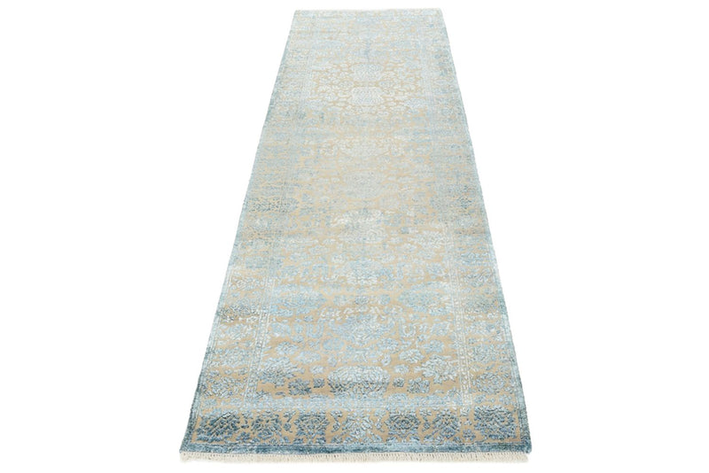 Løber Designer tæppe - 291 x 79 cm - lyseblå