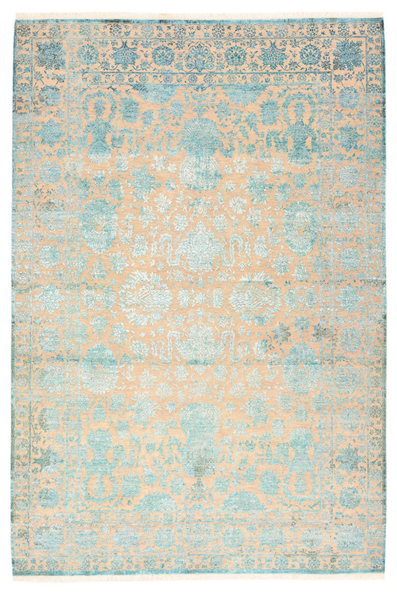 Designer tæppe - 301 x 203 cm - lyseblå