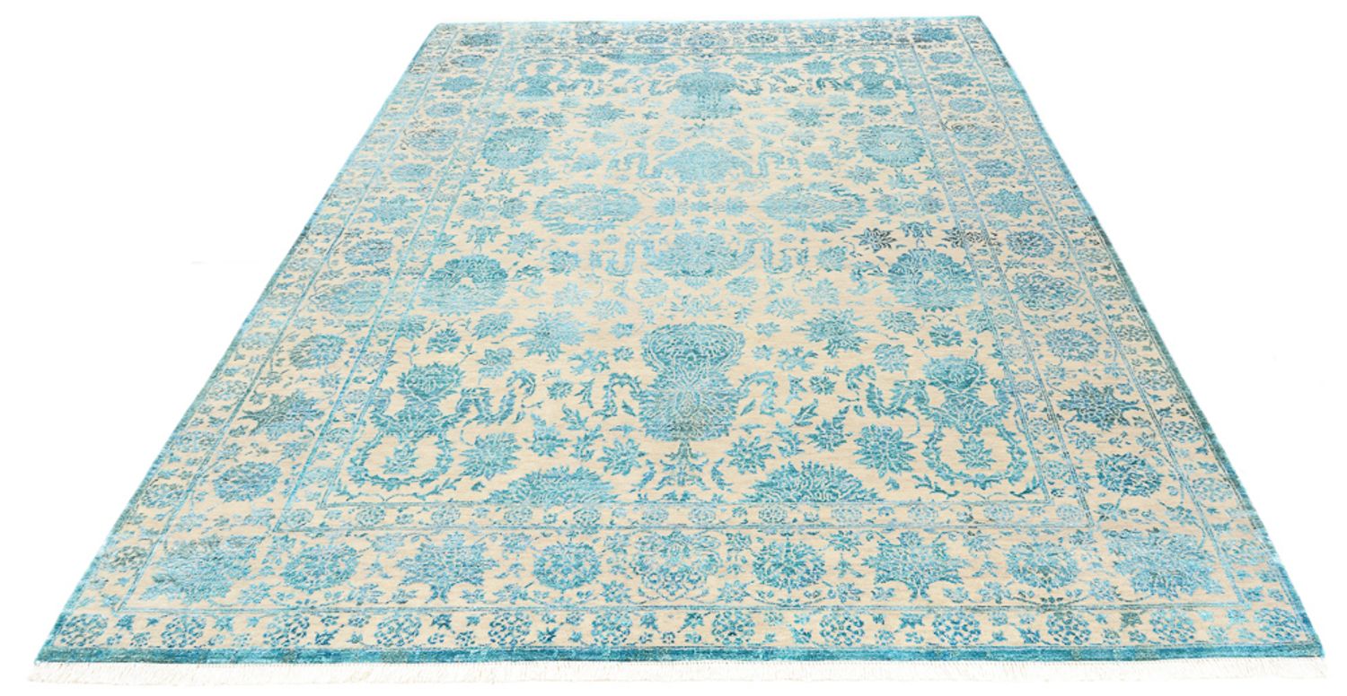 Designer tæppe - 301 x 203 cm - lyseblå
