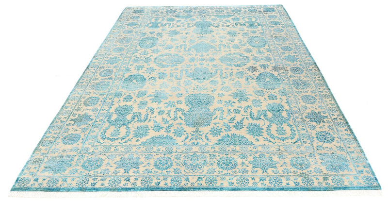 Designer tæppe - 301 x 203 cm - lyseblå