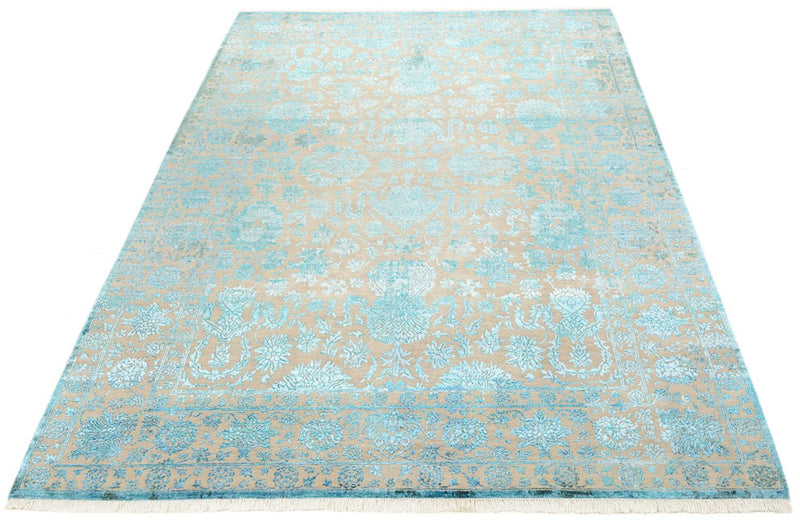 Designer tæppe - 301 x 203 cm - lyseblå