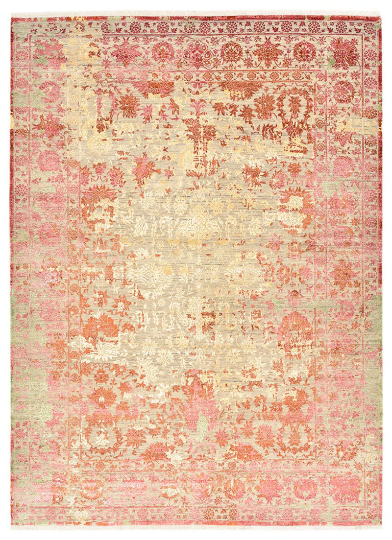Designer tæppe - 341 x 248 cm - lysrød