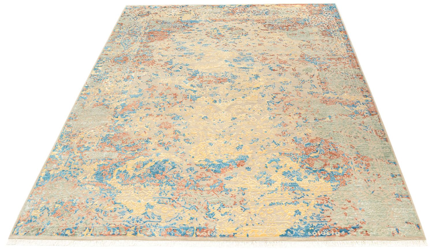 Designer tæppe - 298 x 246 cm - flerfarvet
