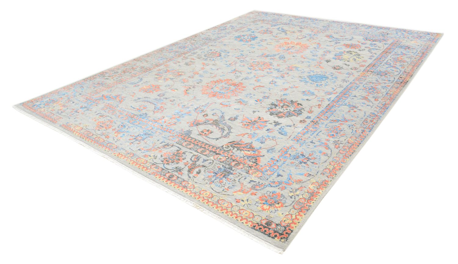 Designer tæppe - 366 x 271 cm - lyseblå