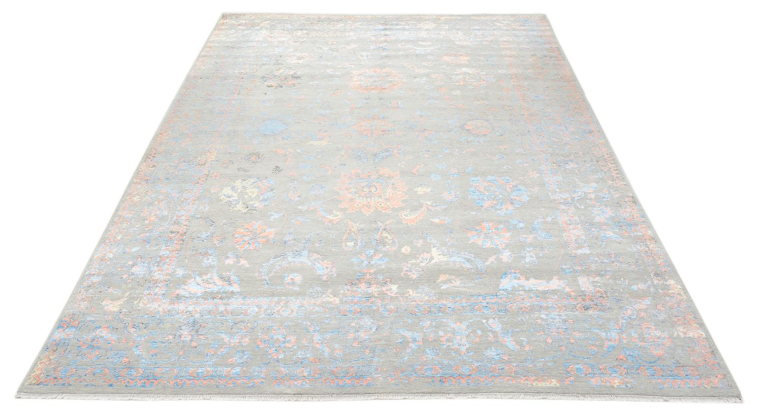 Designer tæppe - 366 x 271 cm - lyseblå