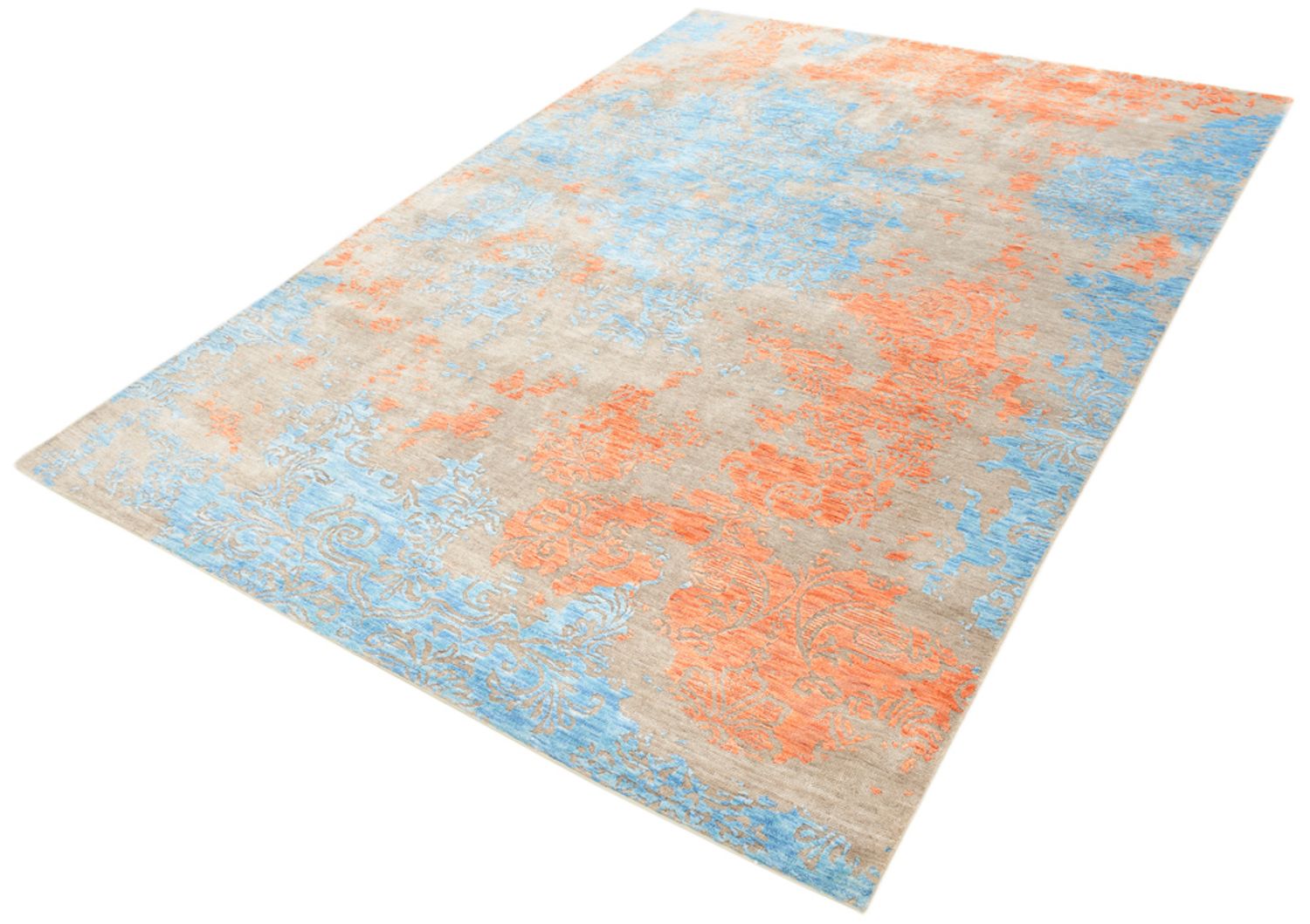 Designer tæppe - 243 x 175 cm - flerfarvet