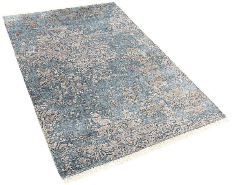Designer tæppe - 177 x 121 cm - havblå