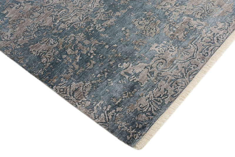 Designer tæppe - 177 x 121 cm - havblå