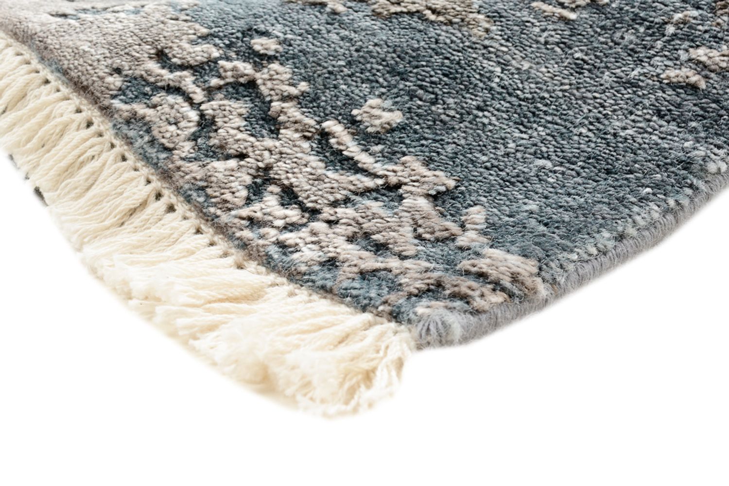 Designer tæppe - 177 x 121 cm - havblå