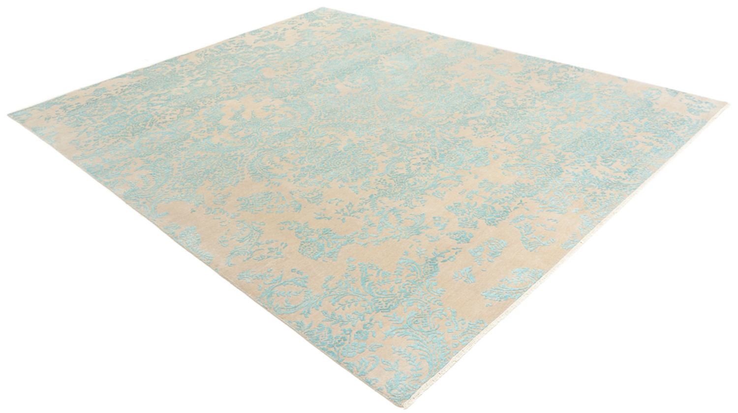 Designer tæppe - 309 x 244 cm - aqua