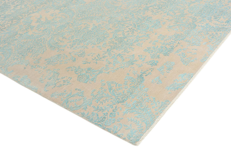 Designer tæppe - 309 x 244 cm - aqua