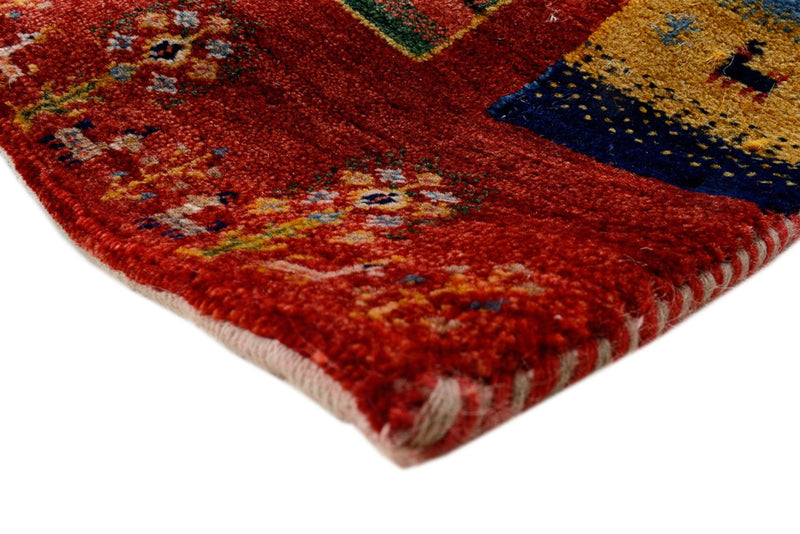 Gabbeh-tæppe - Loribaft Indus - 204 x 150 cm - flerfarvet