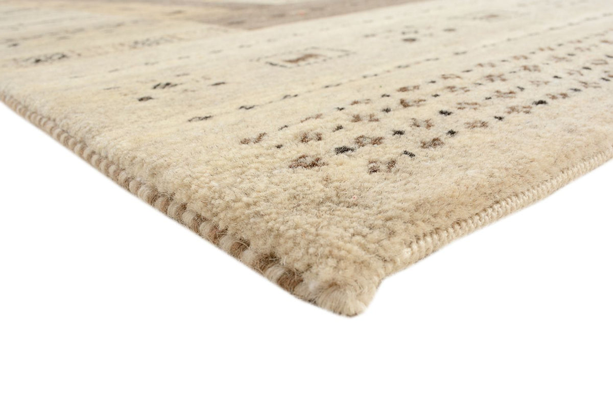 Gabbeh-tæppe - Loribaft Indus - 203 x 146 cm - mørk beige