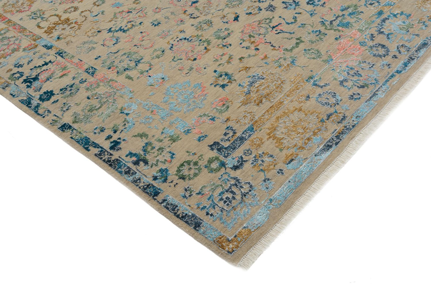 Designer tæppe - 234 x 175 cm - mørk beige