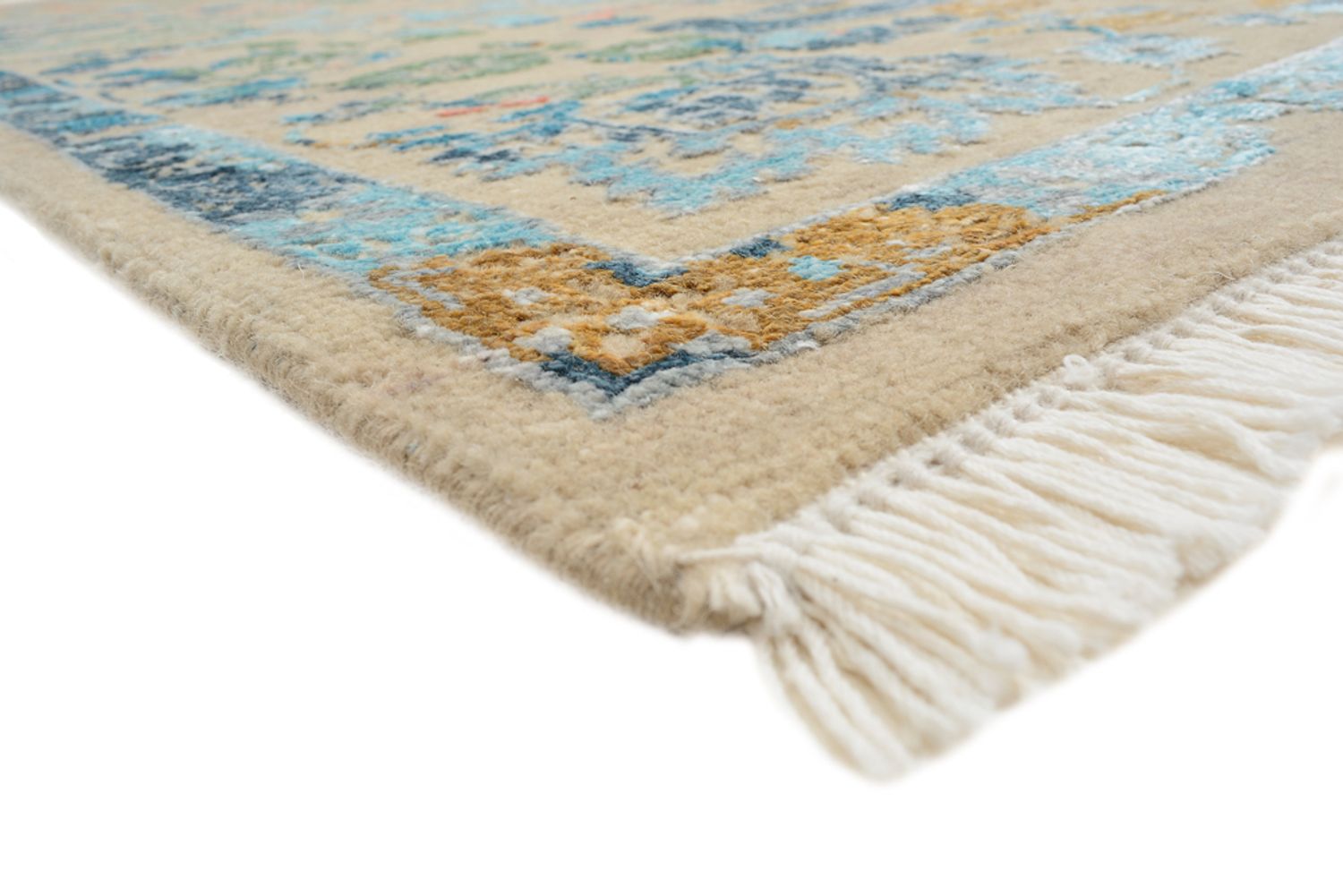 Designer tæppe - 234 x 175 cm - mørk beige