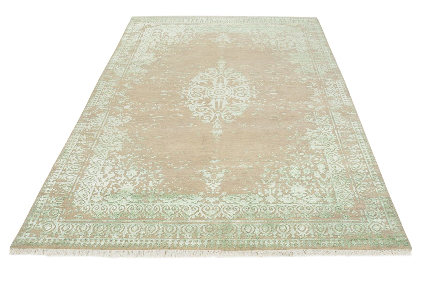 Designer tæppe - 239 x 171 cm - mørk beige