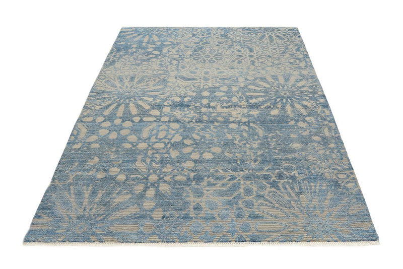 Designer tæppe - 240 x 173 cm - havblå