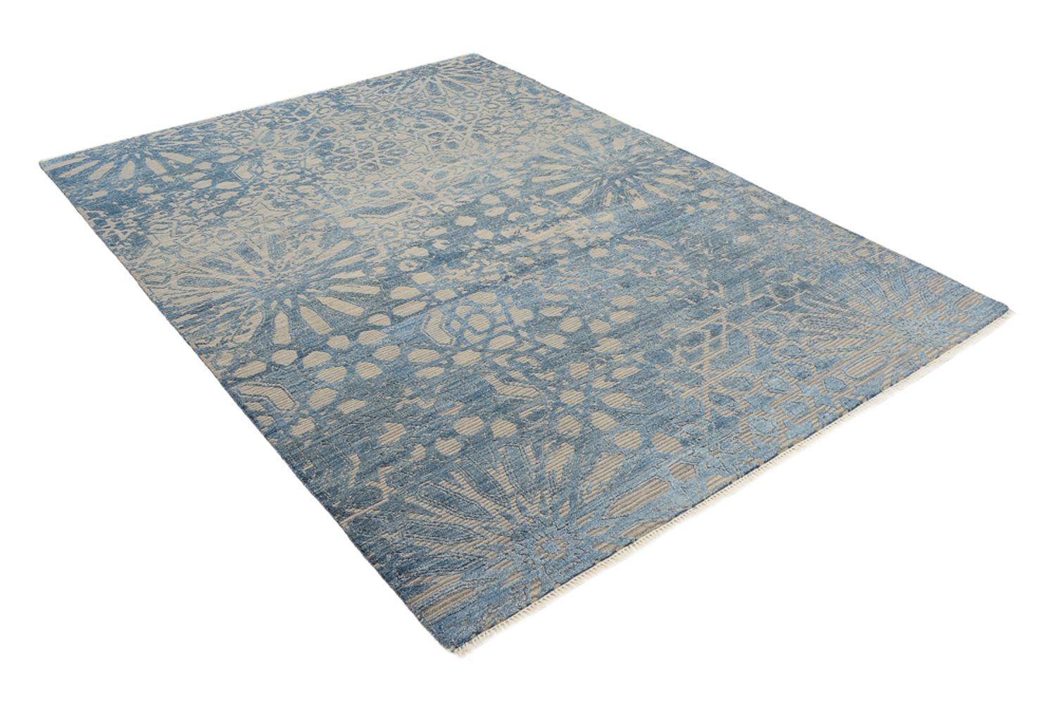 Designer tæppe - 240 x 173 cm - havblå