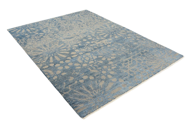 Designer tæppe - 240 x 173 cm - havblå