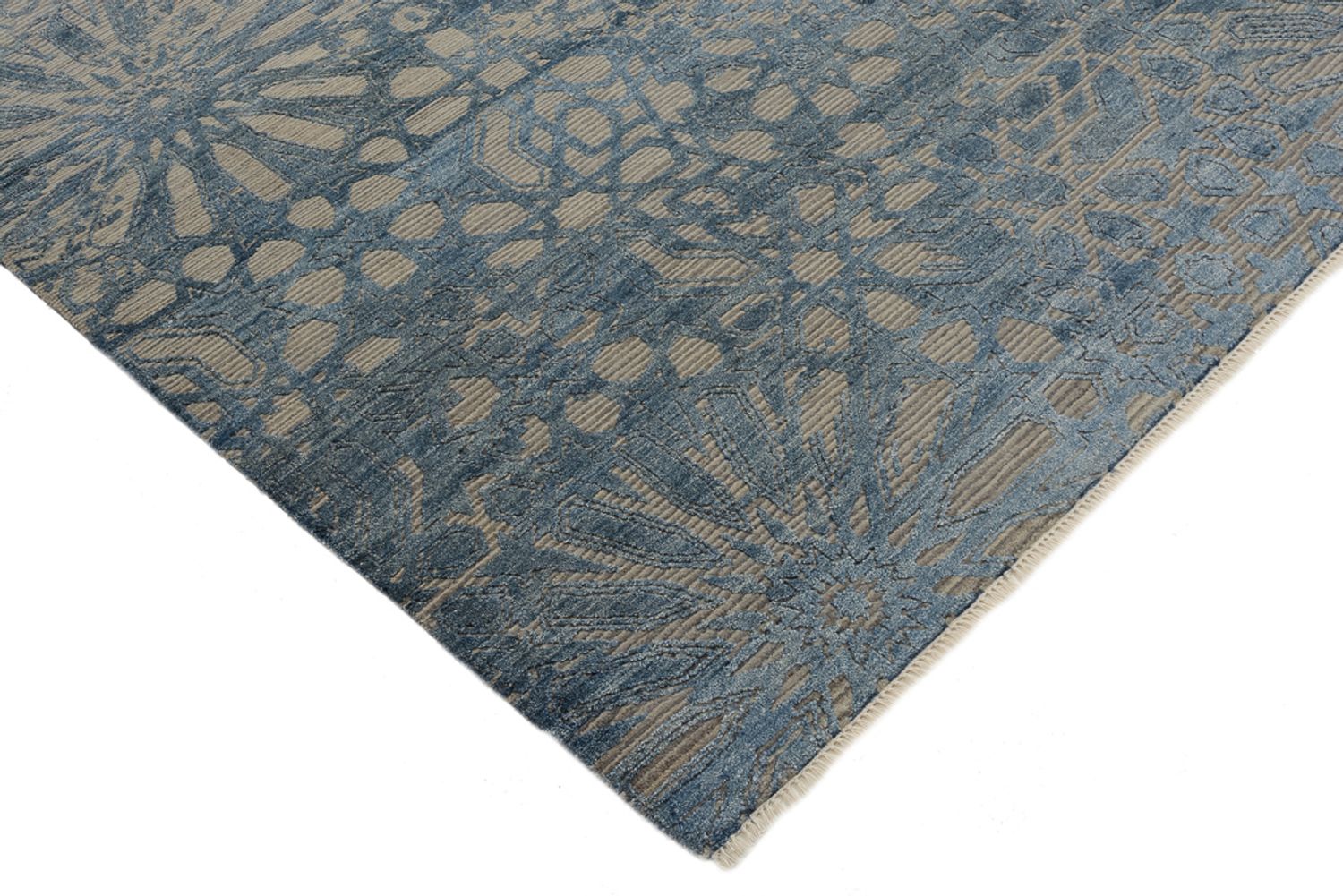 Designer tæppe - 240 x 173 cm - havblå