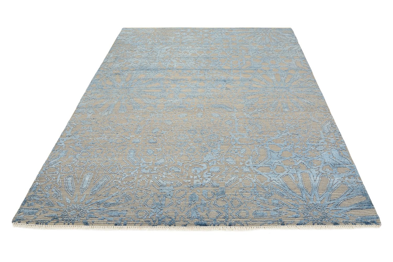 Designer tæppe - 240 x 173 cm - havblå