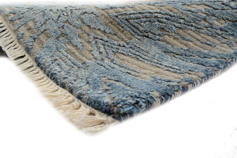 Designer tæppe - 240 x 173 cm - havblå