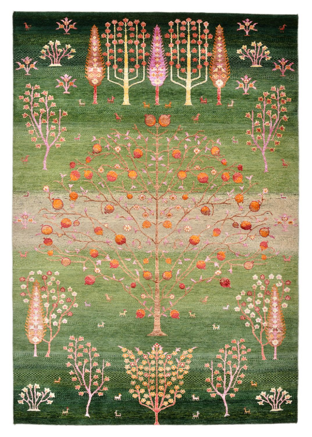 Gabbeh-tæppe - Loribaft Indus - 246 x 171 cm - flerfarvet