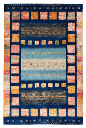 Gabbeh-tæppe - Loribaft Indus - 187 x 125 cm - flerfarvet