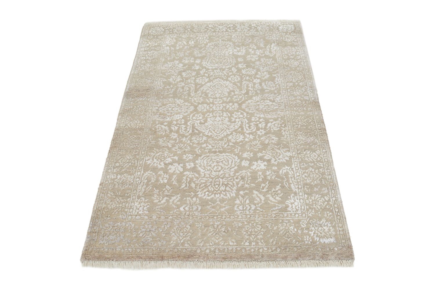 Designer tæppe - 153 x 94 cm - mørk beige