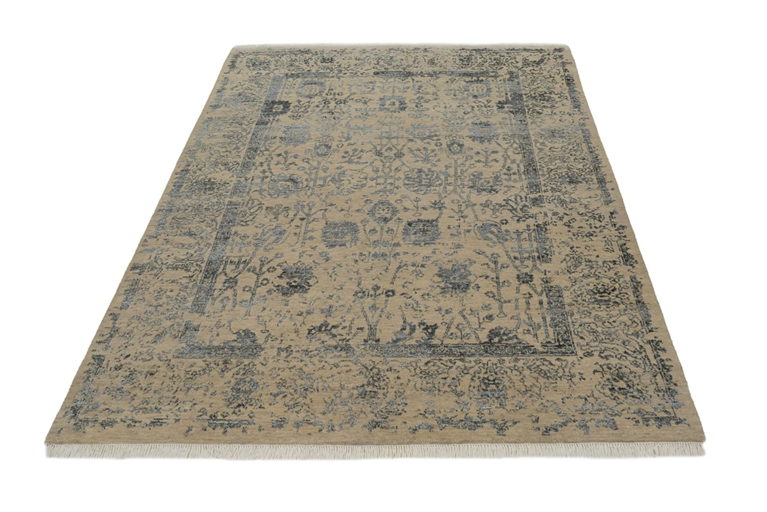 Designer tæppe - 184 x 151 cm - sand