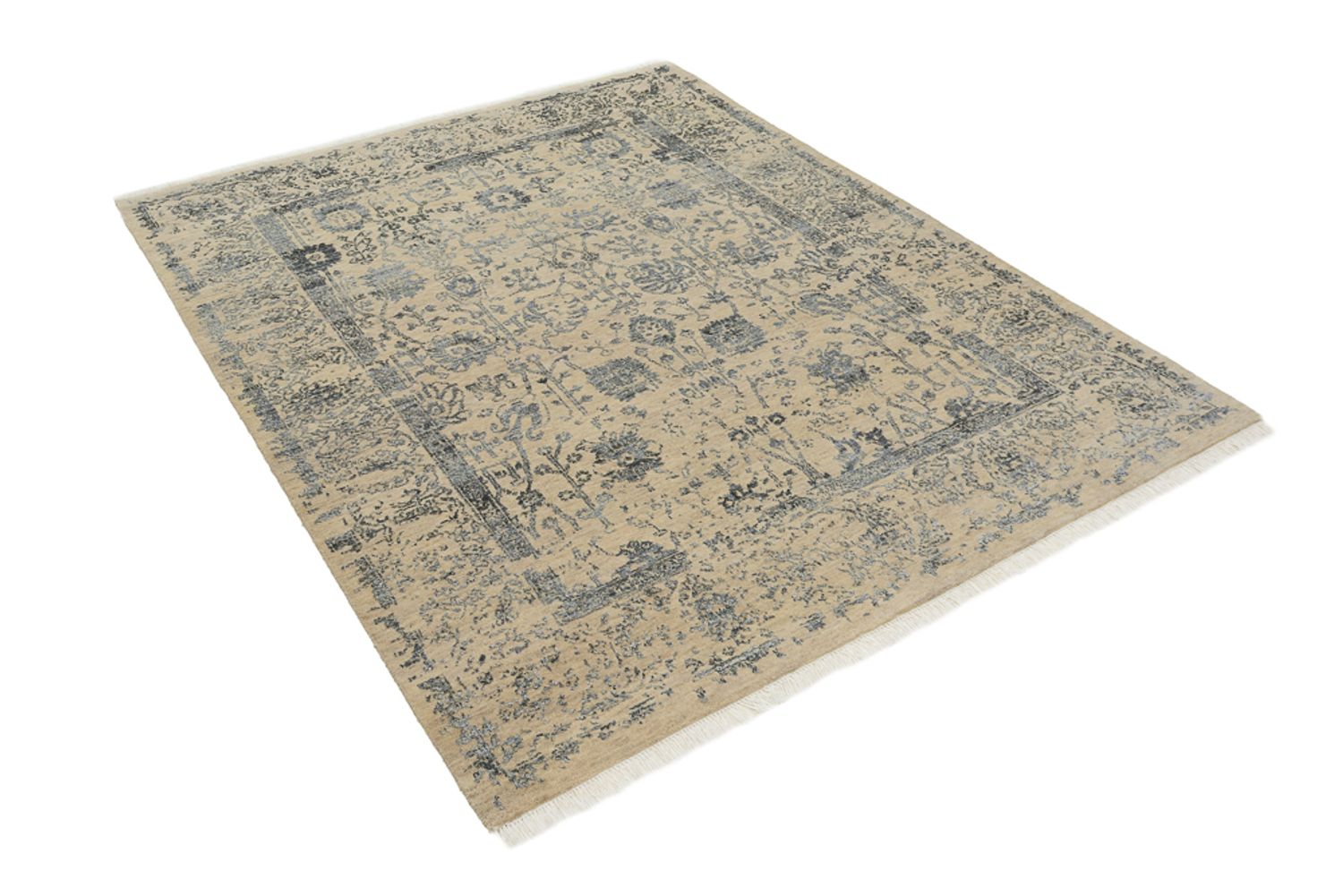 Designer tæppe - 184 x 151 cm - sand